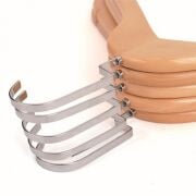 BEBEK AHSAP ASKI SET NATUREL RENK GÜMÜŞ LAMA KANCALI 20 ADET ( 10 ÜST + 10 MANDALLI )