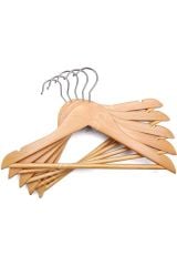 Ahşap Askı Naturel Ahşap Bebek Elbise Pantolon Askısı