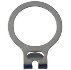 Otel Tipi Elbise Askısı Ahşap Otel Elbise Askısı Vernikli Metal Halkalı 43 cm