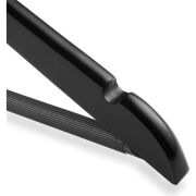 Siyah Ahşap Elbise Askısı Bluz Askısı Gümüş Lama Kancalı