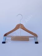 Naturel Renk Gümüş Klasik Kancalı Bebek ve Çocuk Takım Askısı(10 Takım)