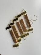 NATUREL Ahşap Bebek ve Çocuk Mandallı Pantolon Askısı ve Etek Askısı Gold Kanca